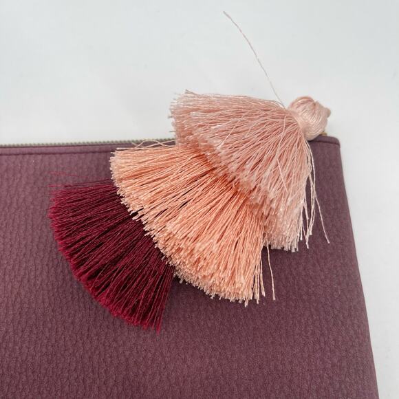 STELLA & DOT Love Clutch Tassel Zipper 8" x "10.5" Retired Discontinued Bag - Picture 9 of 11
